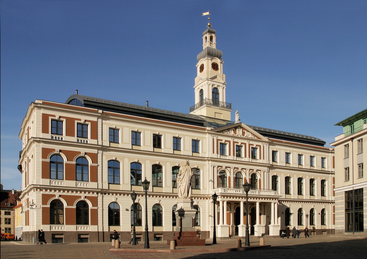 riga city hall front view